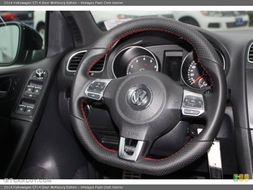 Intelagos Plaid Cloth Interior Steering Wheel for the 2014 Volkswagen GTI 4 Door Wolfsburg Edition #90288377