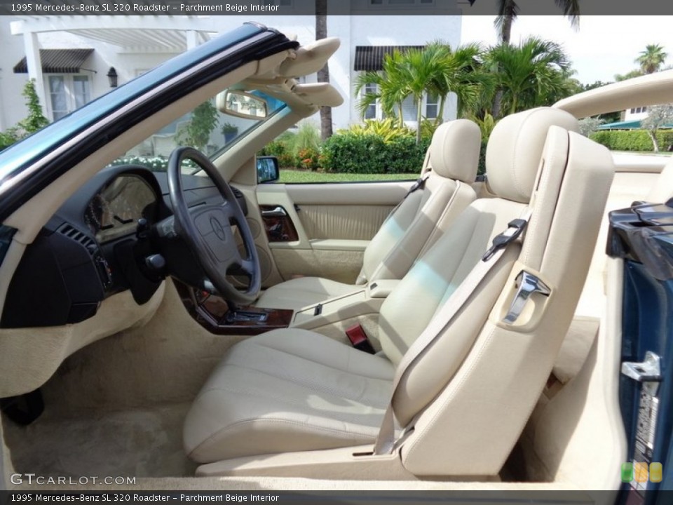 Parchment Beige Interior Front Seat for the 1995 Mercedes-Benz SL 320 Roadster #90289180