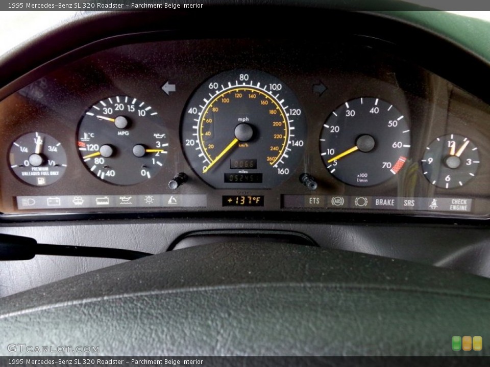 Parchment Beige Interior Gauges for the 1995 Mercedes-Benz SL 320 Roadster #90290350