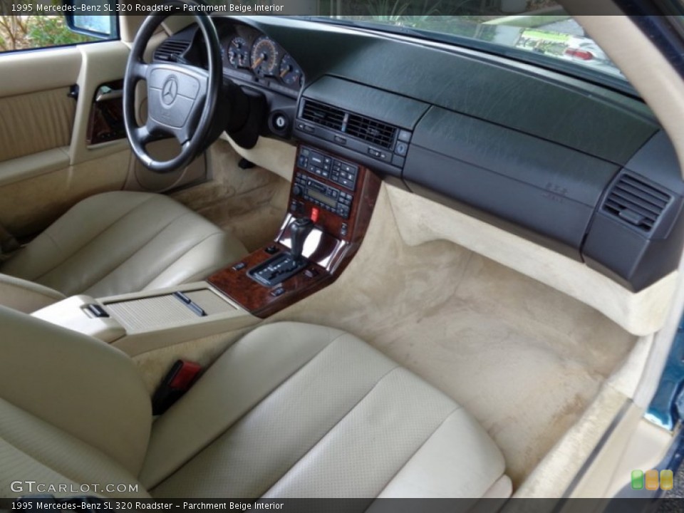 Parchment Beige Interior Dashboard for the 1995 Mercedes-Benz SL 320 Roadster #90290371