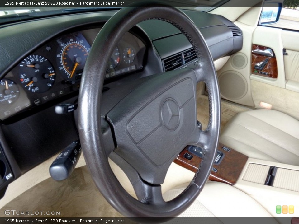 Parchment Beige Interior Steering Wheel for the 1995 Mercedes-Benz SL 320 Roadster #90290392
