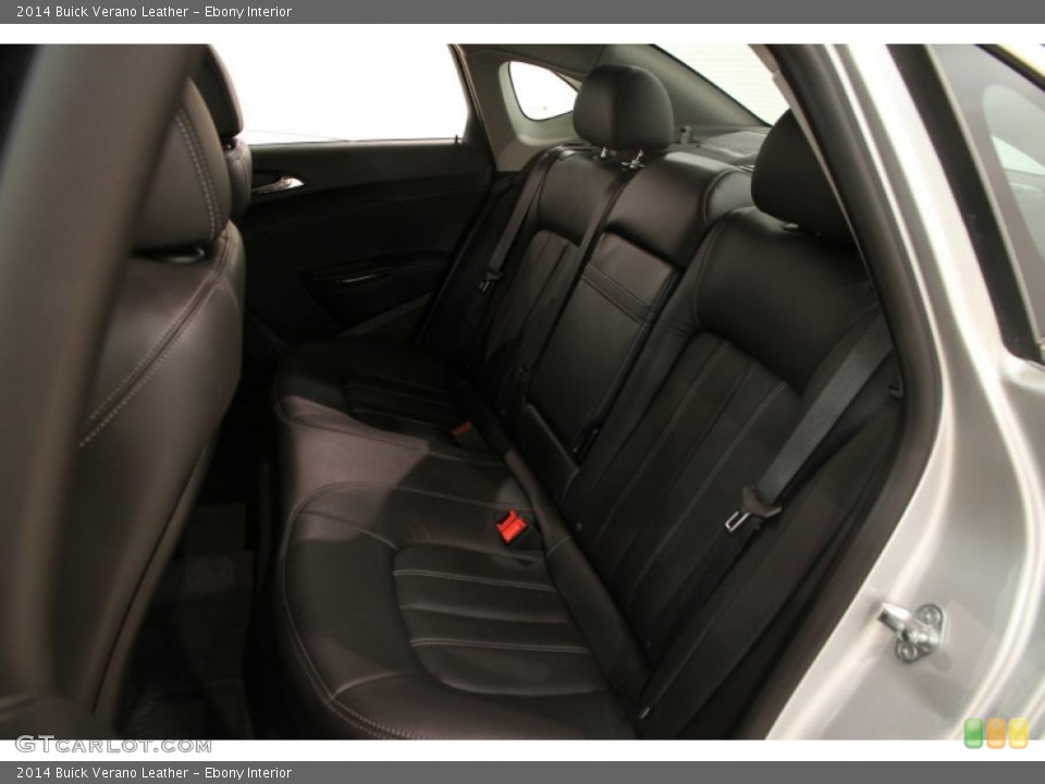 Ebony Interior Rear Seat For The 2014 Buick Verano Leather