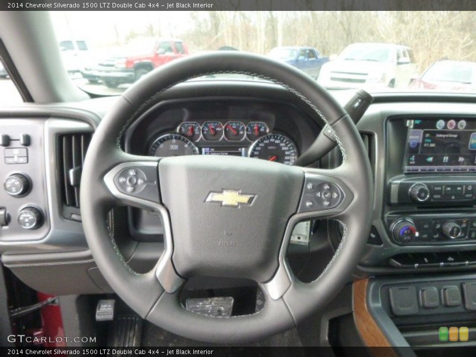 Jet Black Interior Steering Wheel for the 2014 Chevrolet Silverado 1500 LTZ Double Cab 4x4 #90293731
