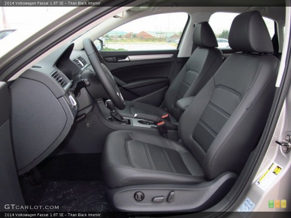 Titan Black Interior Front Seat for the 2014 Volkswagen Passat 1.8T SE #90294079