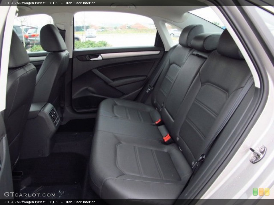 Titan Black Interior Rear Seat for the 2014 Volkswagen Passat 1.8T SE #90294109
