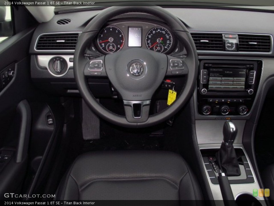 Titan Black Interior Dashboard for the 2014 Volkswagen Passat 1.8T SE #90294127