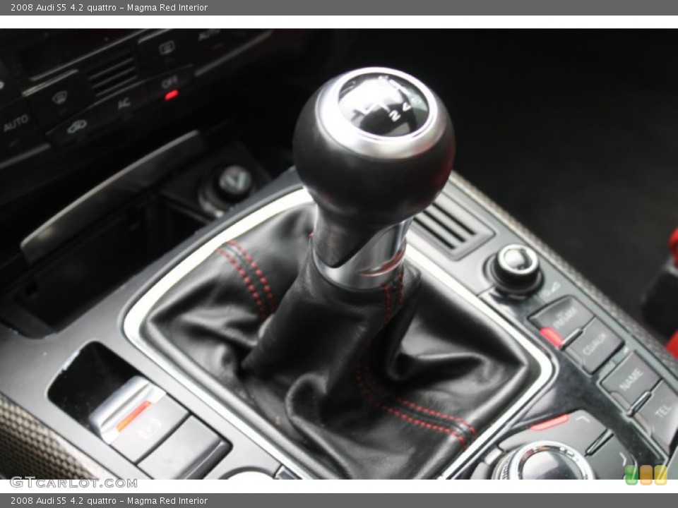 Magma Red Interior Transmission for the 2008 Audi S5 4.2 quattro #90294508