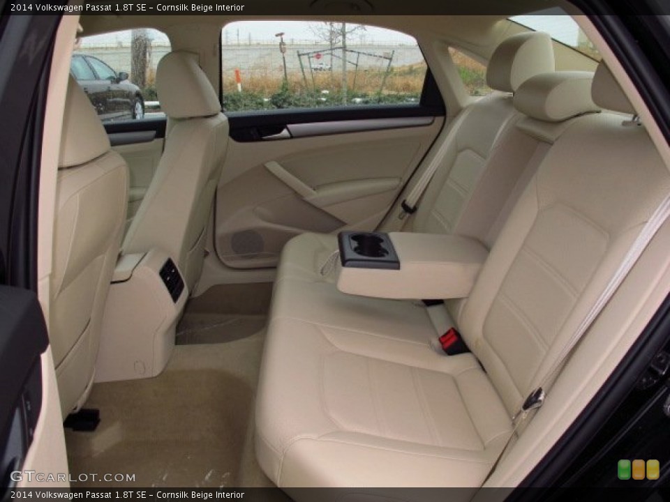 Cornsilk Beige Interior Rear Seat for the 2014 Volkswagen Passat 1.8T SE #90295297