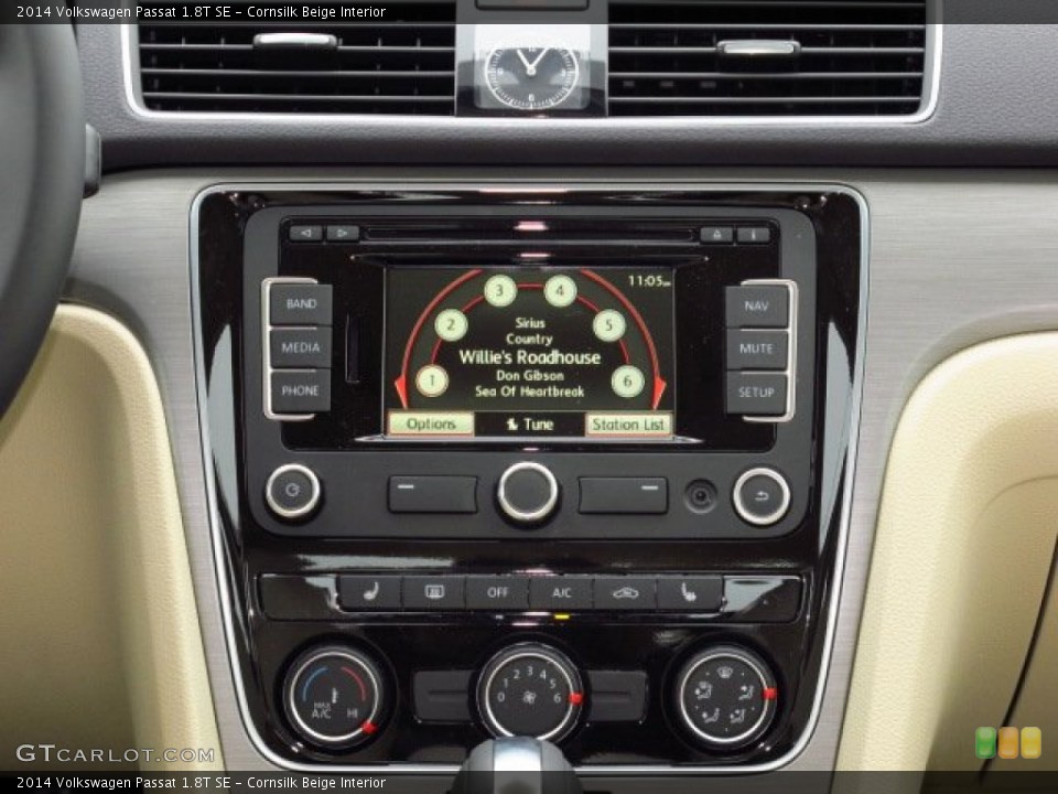 Cornsilk Beige Interior Controls for the 2014 Volkswagen Passat 1.8T SE #90295378