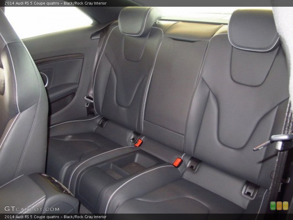 Black/Rock Gray Interior Rear Seat for the 2014 Audi RS 5 Coupe quattro #90296047