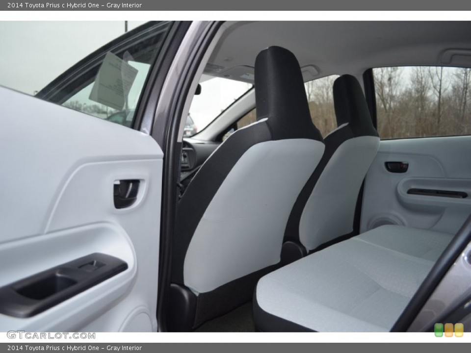 Gray Interior Rear Seat for the 2014 Toyota Prius c Hybrid One #90299594