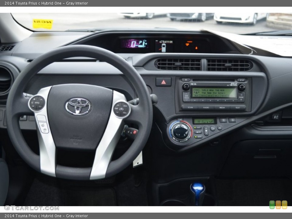 Gray Interior Dashboard for the 2014 Toyota Prius c Hybrid One #90299664