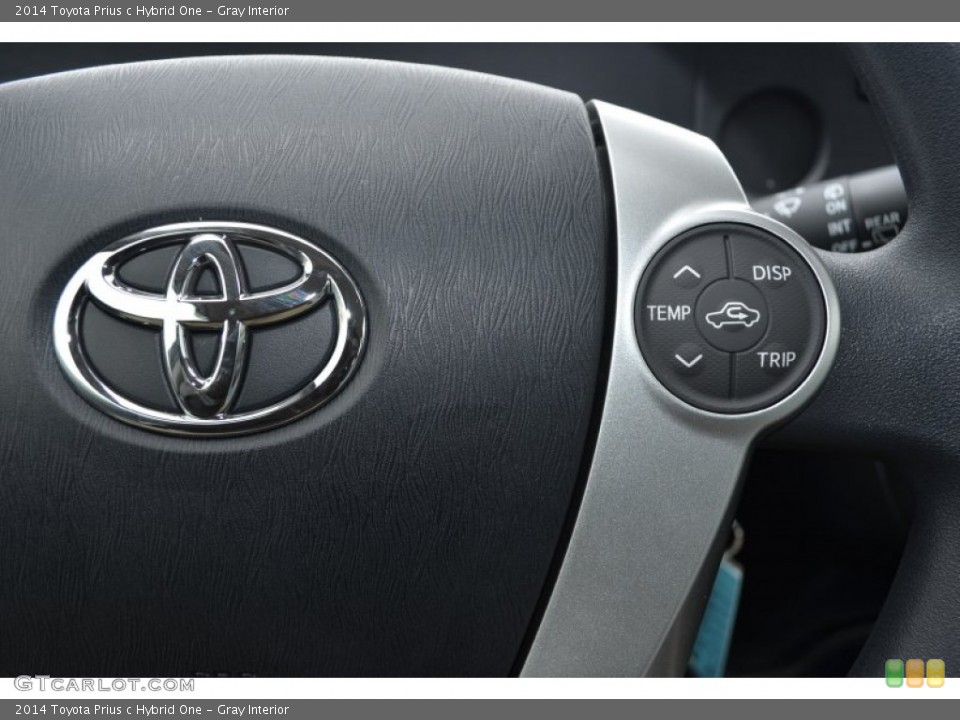 Gray Interior Controls for the 2014 Toyota Prius c Hybrid One #90299784