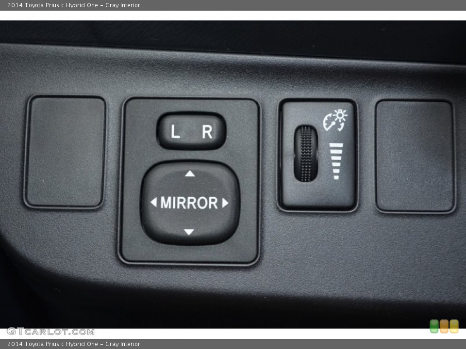 Gray Interior Controls for the 2014 Toyota Prius c Hybrid One #90299829