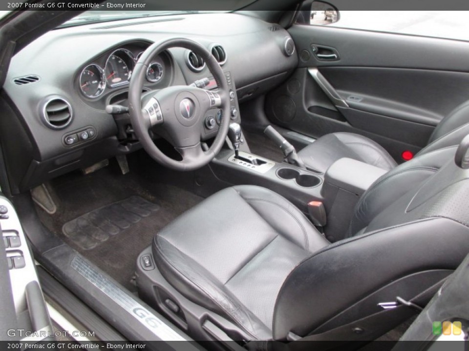 Ebony Interior Photo for the 2007 Pontiac G6 GT Convertible #90300585