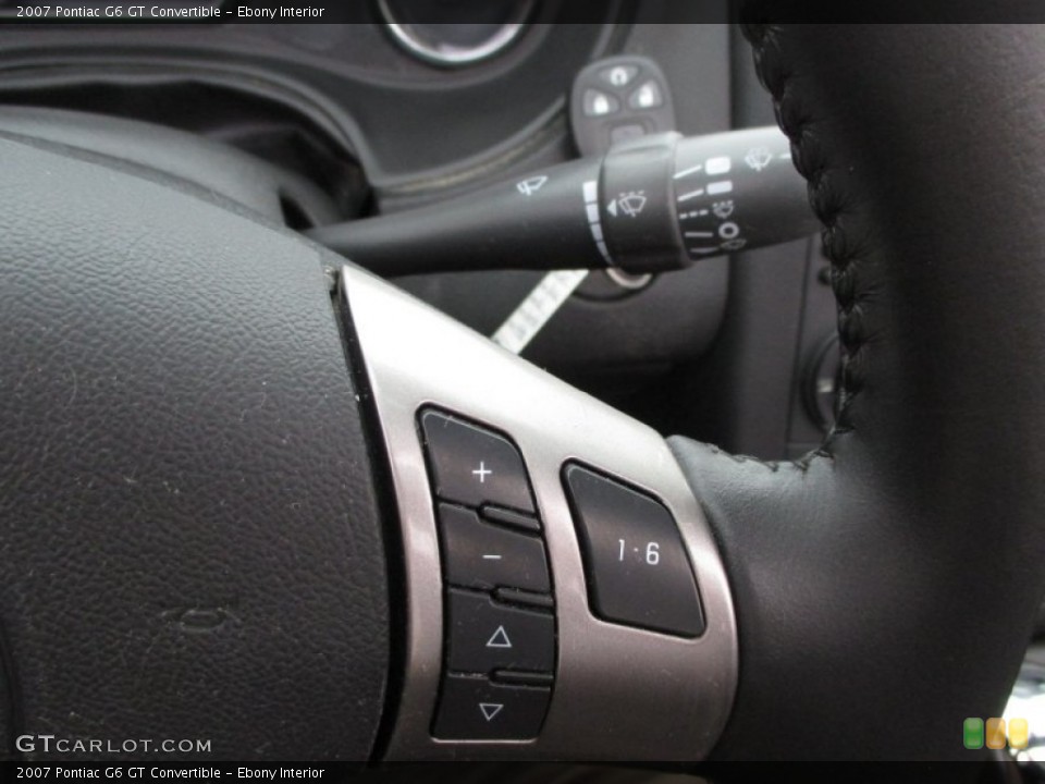Ebony Interior Controls for the 2007 Pontiac G6 GT Convertible #90300732