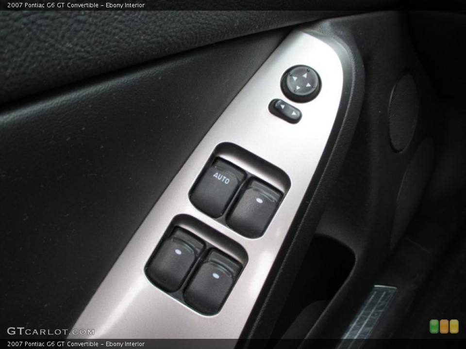 Ebony Interior Controls for the 2007 Pontiac G6 GT Convertible #90300825