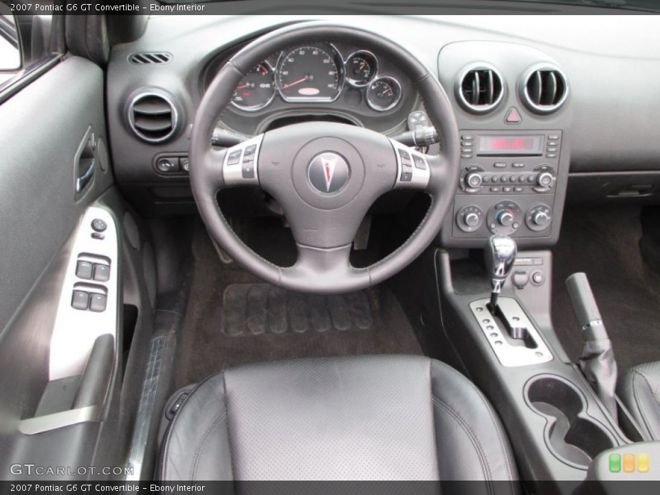 Ebony Interior Dashboard for the 2007 Pontiac G6 GT Convertible #90300873