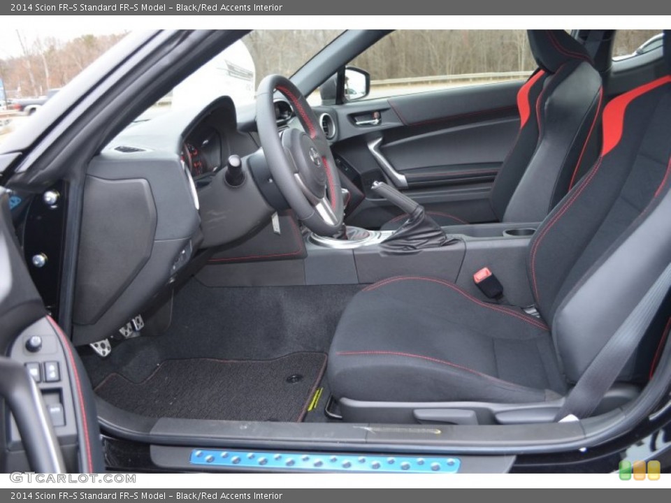 Black/Red Accents Interior Photo for the 2014 Scion FR-S  #90301221