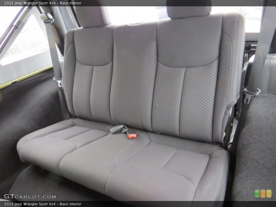 Black Interior Rear Seat for the 2013 Jeep Wrangler Sport 4x4 #90302683