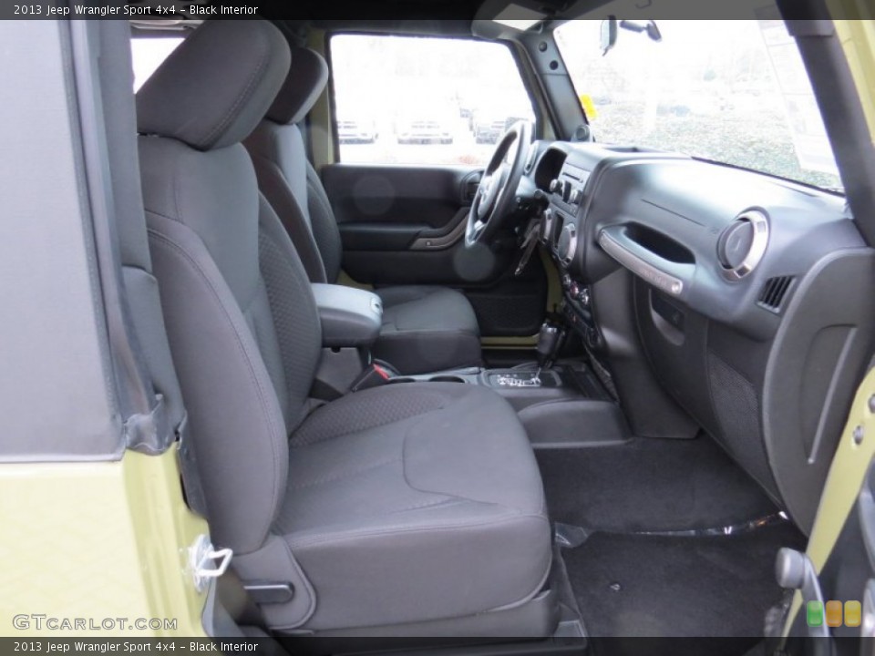 Black Interior Front Seat for the 2013 Jeep Wrangler Sport 4x4 #90302862