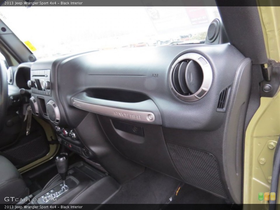 Black Interior Dashboard for the 2013 Jeep Wrangler Sport 4x4 #90302889