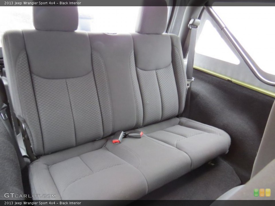 Black Interior Rear Seat for the 2013 Jeep Wrangler Sport 4x4 #90302915