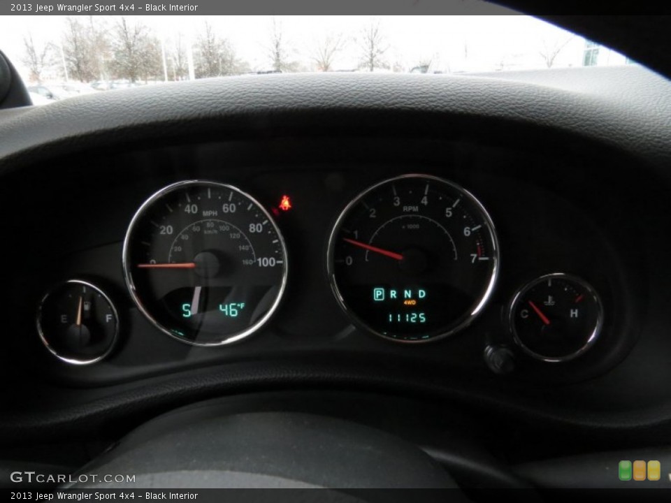 Black Interior Gauges for the 2013 Jeep Wrangler Sport 4x4 #90303009