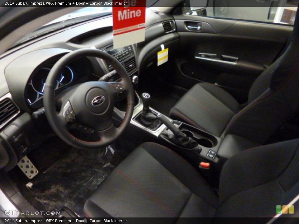 Carbon Black Interior Photo for the 2014 Subaru Impreza WRX Premium 4 Door #90307134
