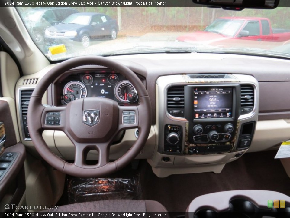 Canyon Brown/Light Frost Beige Interior Dashboard for the 2014 Ram 1500 Mossy Oak Edition Crew Cab 4x4 #90308676