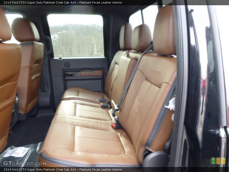 Platinum Pecan Leather Interior Rear Seat for the 2014 Ford F250 Super Duty Platinum Crew Cab 4x4 #90310092