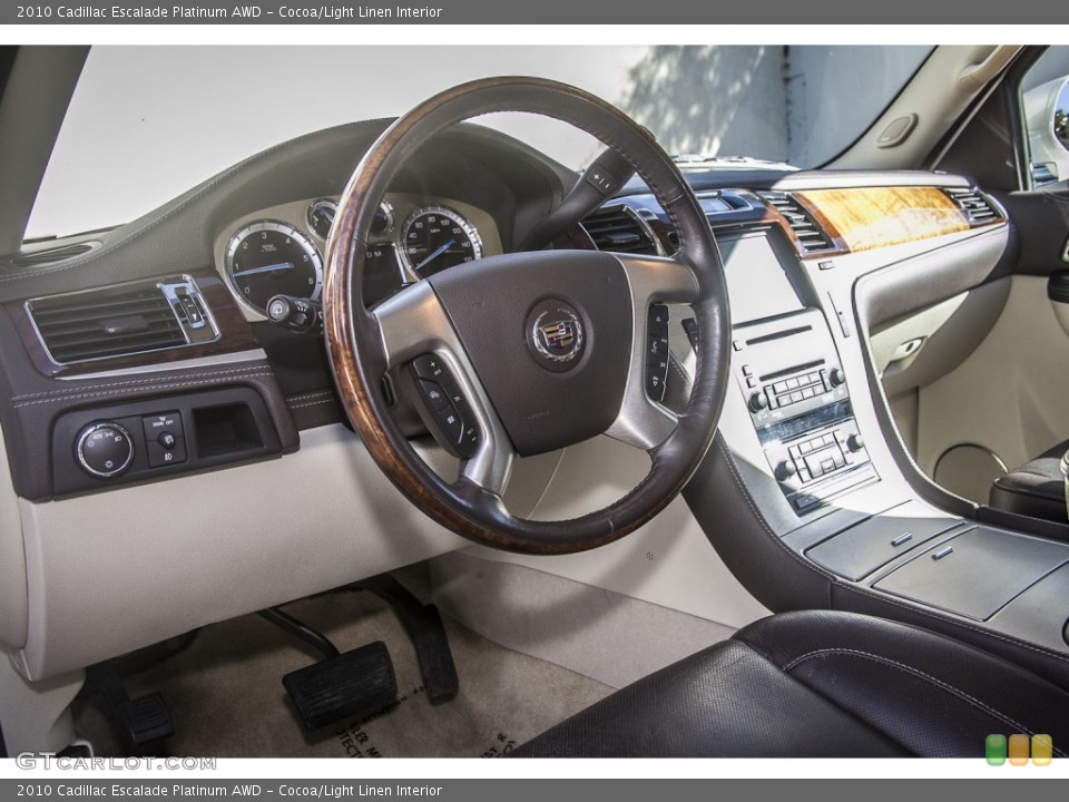 Cocoa/Light Linen Interior Prime Interior for the 2010 Cadillac Escalade Platinum AWD #90312201