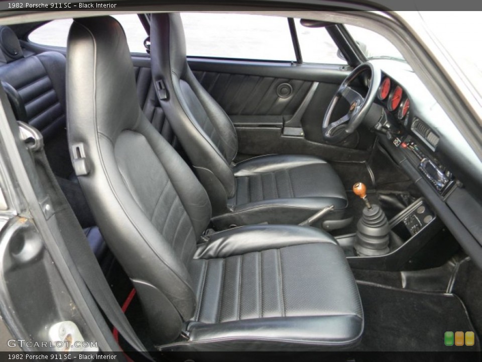 Black Interior Front Seat for the 1982 Porsche 911 SC #90313212