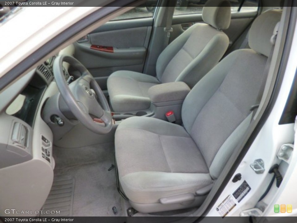 Gray Interior Front Seat for the 2007 Toyota Corolla LE #90313281
