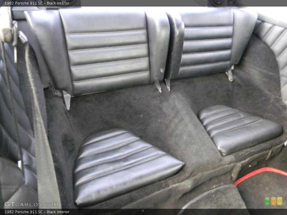 Black Interior Rear Seat for the 1982 Porsche 911 SC #90313296