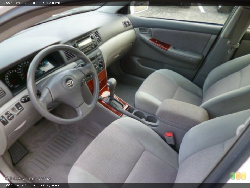 Gray Interior Prime Interior for the 2007 Toyota Corolla LE #90313301