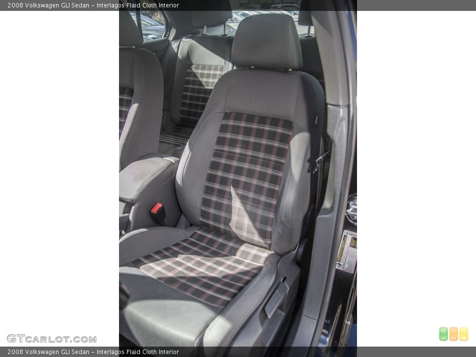 Interlagos Plaid Cloth Interior Front Seat for the 2008 Volkswagen GLI Sedan #90313455
