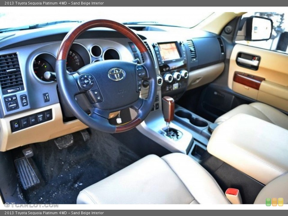 Sand Beige 2013 Toyota Sequoia Interiors