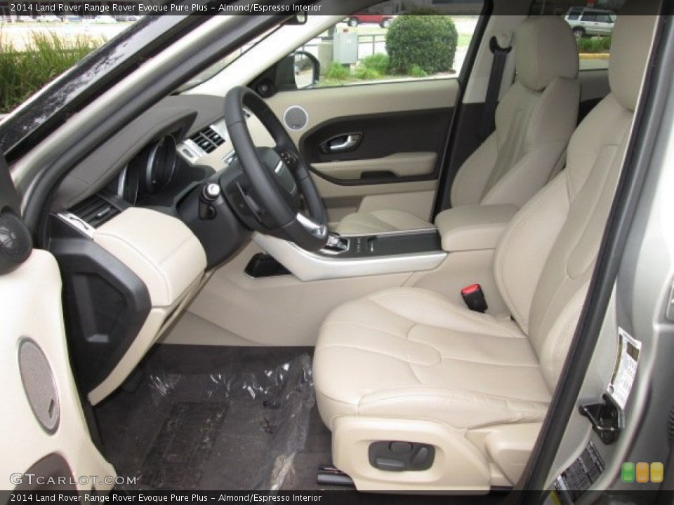 Almond/Espresso Interior Front Seat for the 2014 Land Rover Range Rover Evoque Pure Plus #90314991