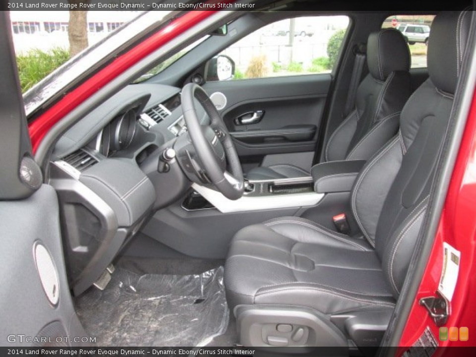 Dynamic Ebony/Cirrus Stitch Interior Front Seat for the 2014 Land Rover Range Rover Evoque Dynamic #90315819