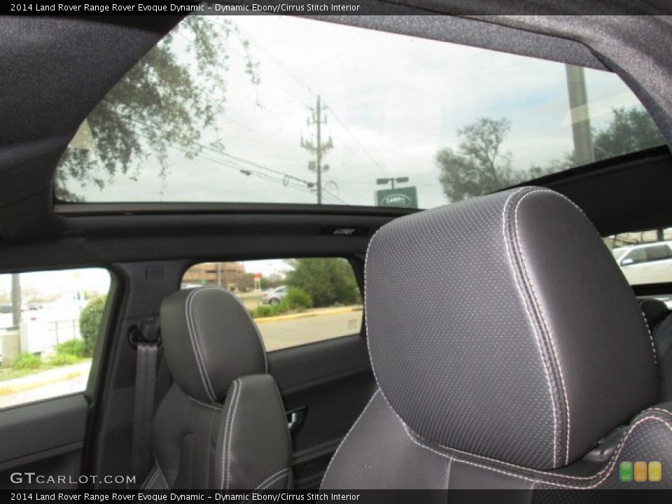 Dynamic Ebony/Cirrus Stitch Interior Sunroof for the 2014 Land Rover Range Rover Evoque Dynamic #90316138