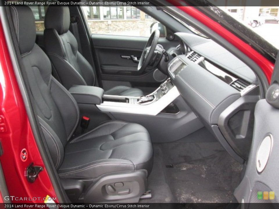 Dynamic Ebony/Cirrus Stitch Interior Front Seat for the 2014 Land Rover Range Rover Evoque Dynamic #90316183