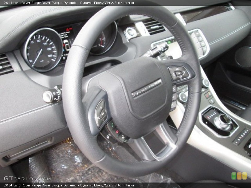 Dynamic Ebony/Cirrus Stitch Interior Steering Wheel for the 2014 Land Rover Range Rover Evoque Dynamic #90316257