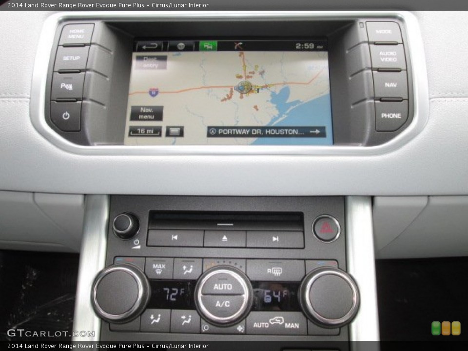 Cirrus/Lunar Interior Navigation for the 2014 Land Rover Range Rover Evoque Pure Plus #90316635