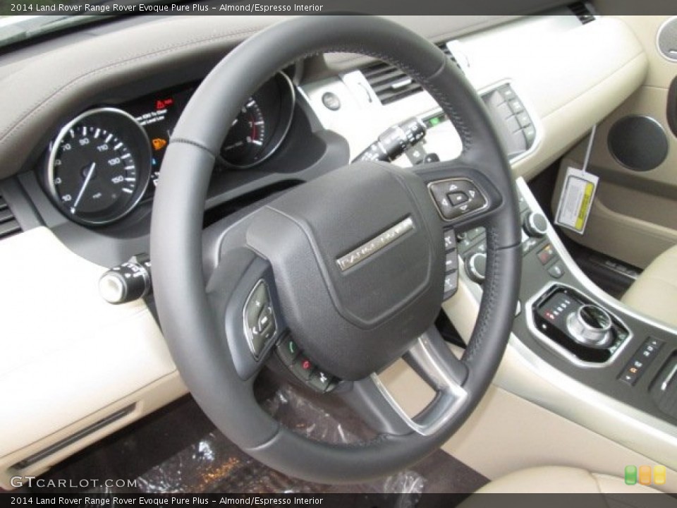 Almond/Espresso Interior Steering Wheel for the 2014 Land Rover Range Rover Evoque Pure Plus #90317807