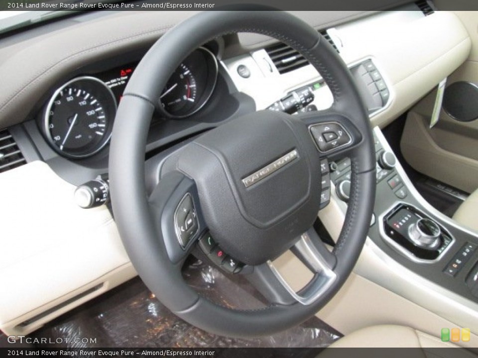 Almond/Espresso Interior Steering Wheel for the 2014 Land Rover Range Rover Evoque Pure #90318792