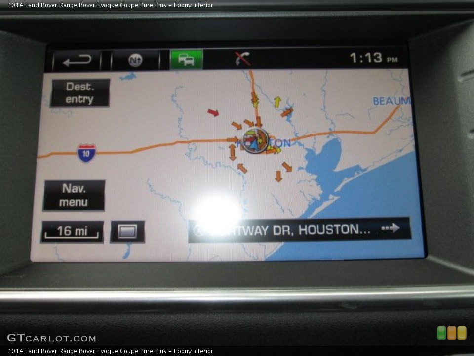 Ebony Interior Navigation for the 2014 Land Rover Range Rover Evoque Coupe Pure Plus #90319125