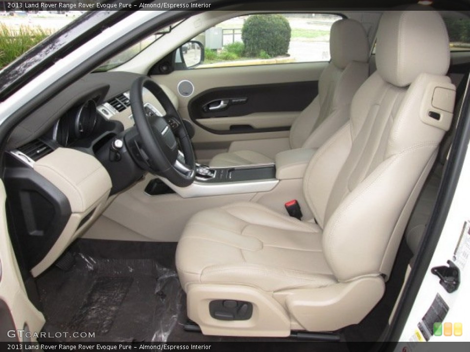 Almond/Espresso Interior Photo for the 2013 Land Rover Range Rover Evoque Pure #90321129
