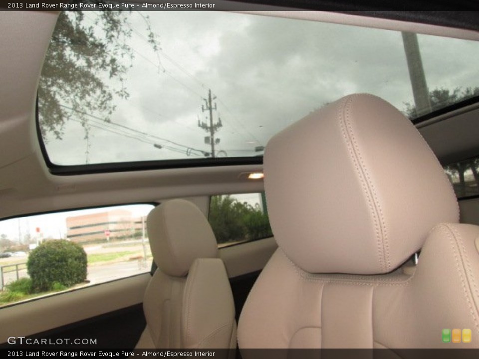 Almond/Espresso Interior Sunroof for the 2013 Land Rover Range Rover Evoque Pure #90321430
