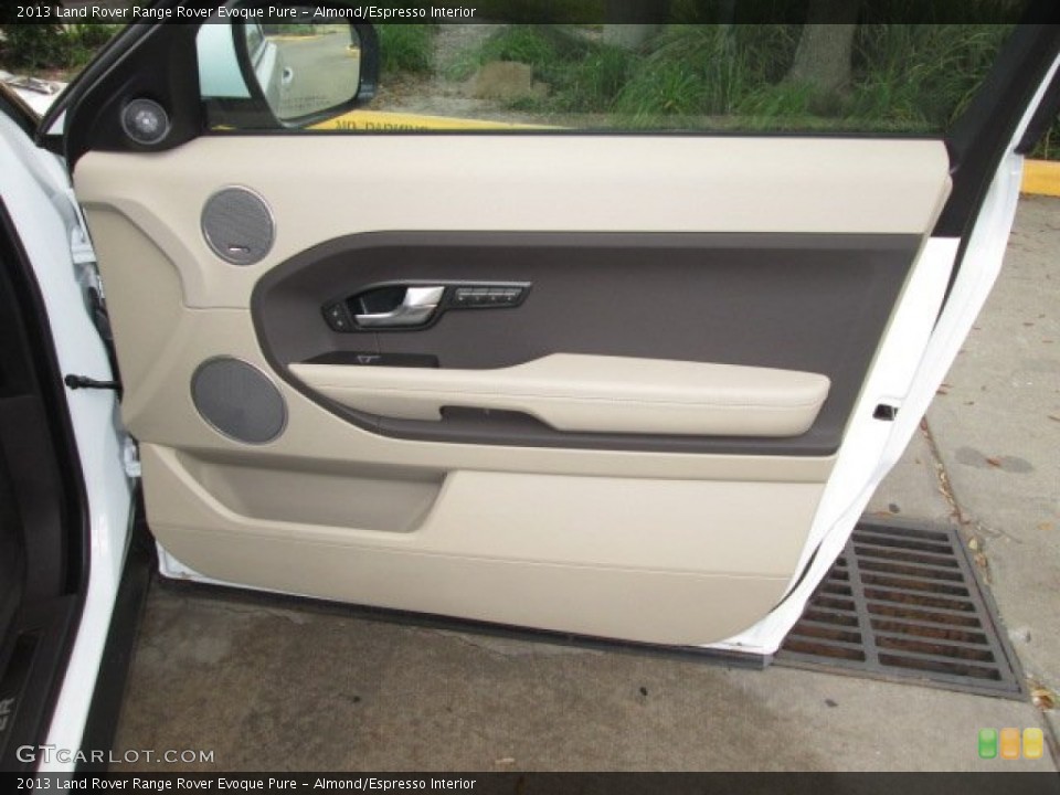 Almond/Espresso Interior Door Panel for the 2013 Land Rover Range Rover Evoque Pure #90321474